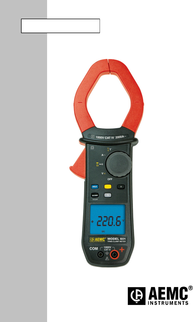 AEMC 601 User Manual – LPA Code