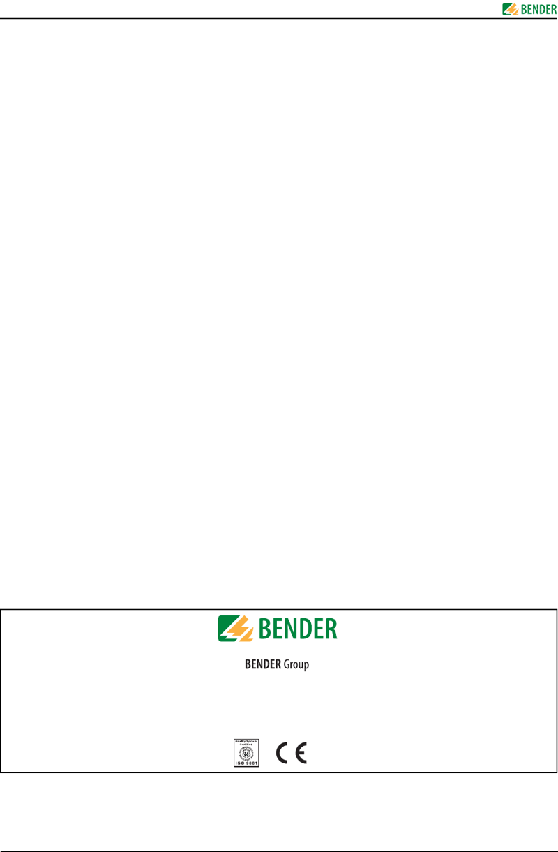 Bender SP100 Manual – LPA Code – User Manuals & Technical Documentation