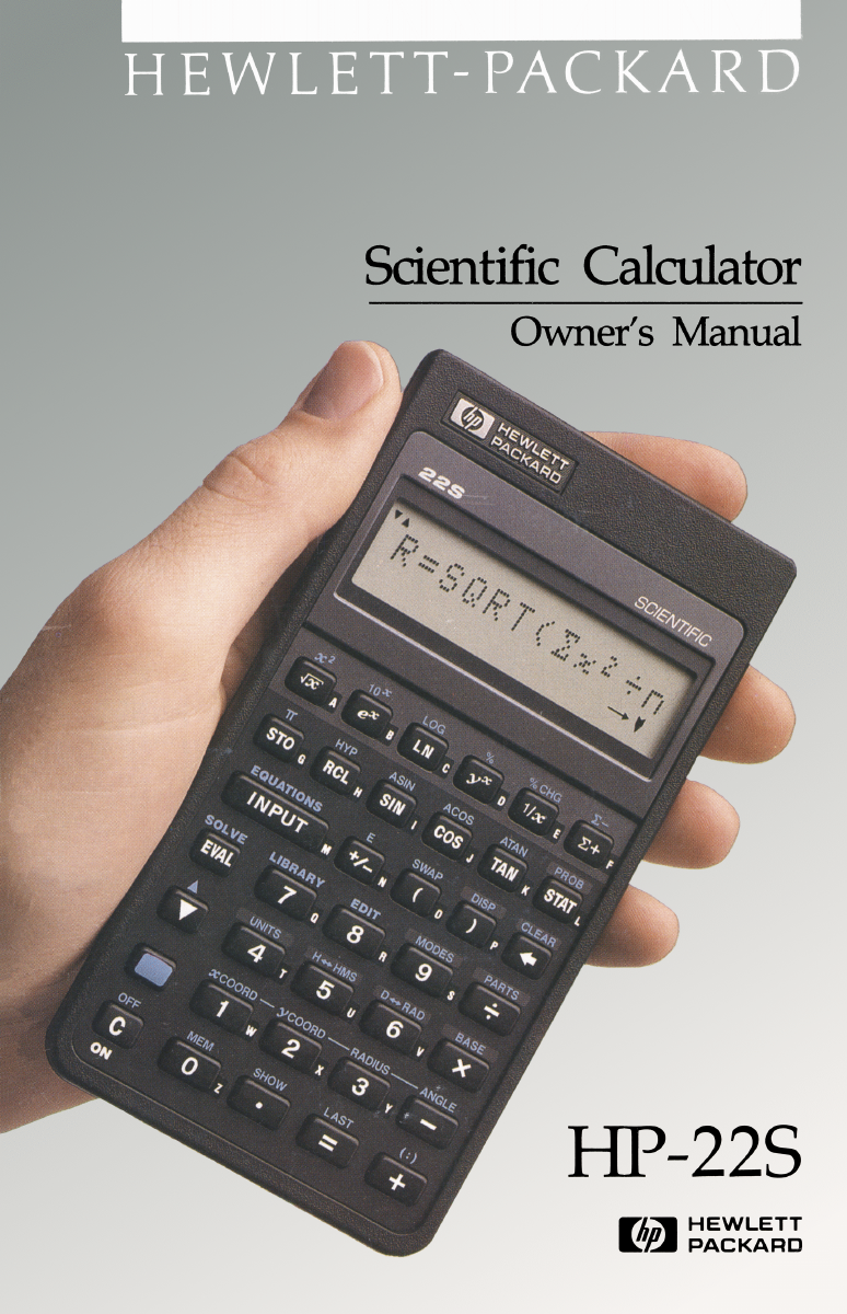 HP -225 Owner’s Manual – LPA Code